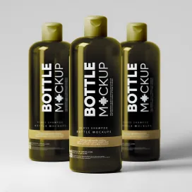 Glass Shampoo or Body Wash Bottle 05